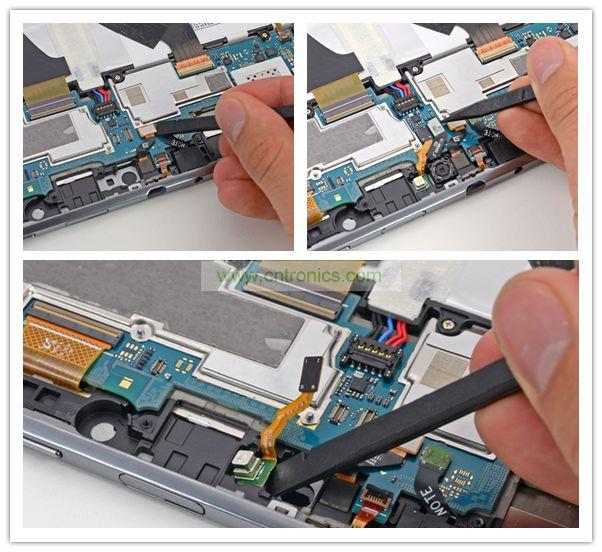 拆前置、后置攝像頭及閃光燈