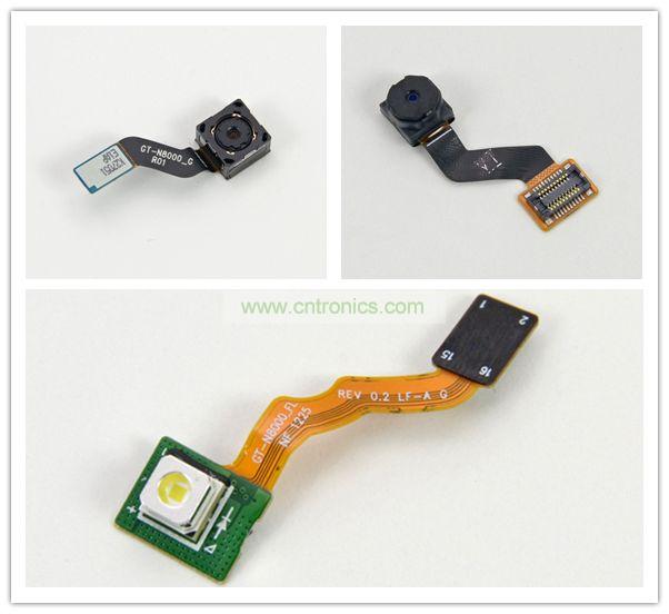 拆前置、后置攝像頭及閃光燈