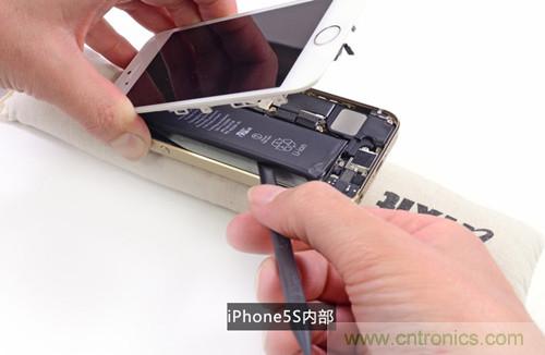 土豪金iPhone 5S拆解：內部結構升級，維修難度增加
