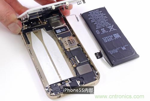 土豪金iPhone 5S拆解：內部結構升級，維修難度增加