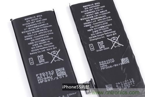 土豪金iPhone 5S拆解：內部結構升級，維修難度增加