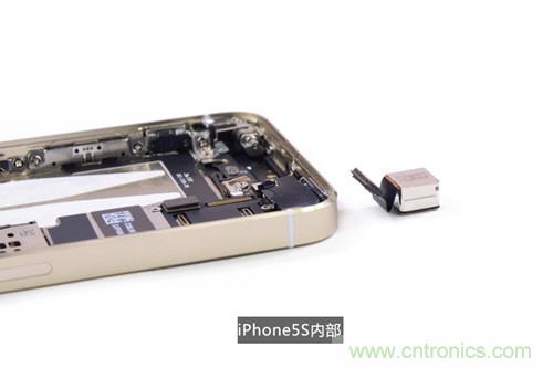 土豪金iPhone 5S拆解：內部結構升級，維修難度增加