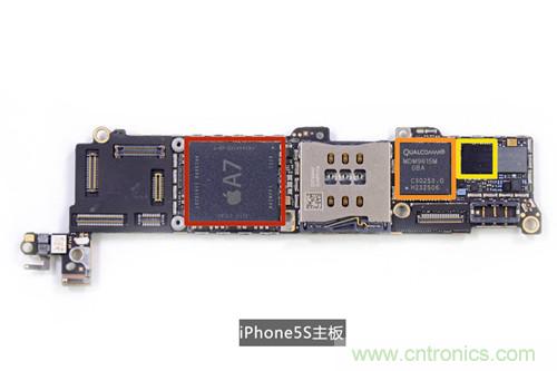 土豪金iPhone 5S拆解：內部結構升級，維修難度增加