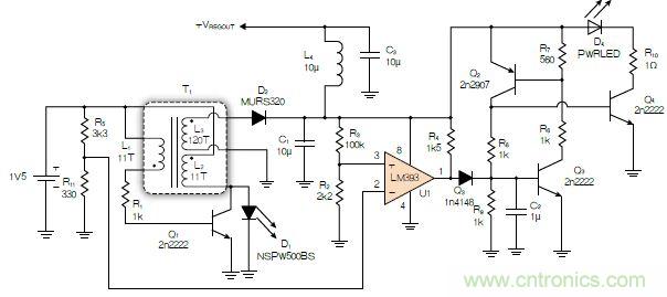 神級反激式開關電源，在1.1V電壓下點亮了HBLED燈！