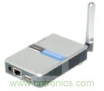 圖1：Linksys WPS54G打印服務器。