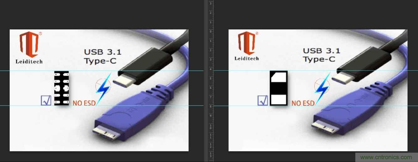 Leiditech推出超低電容ESD，用來保護USB Type-C