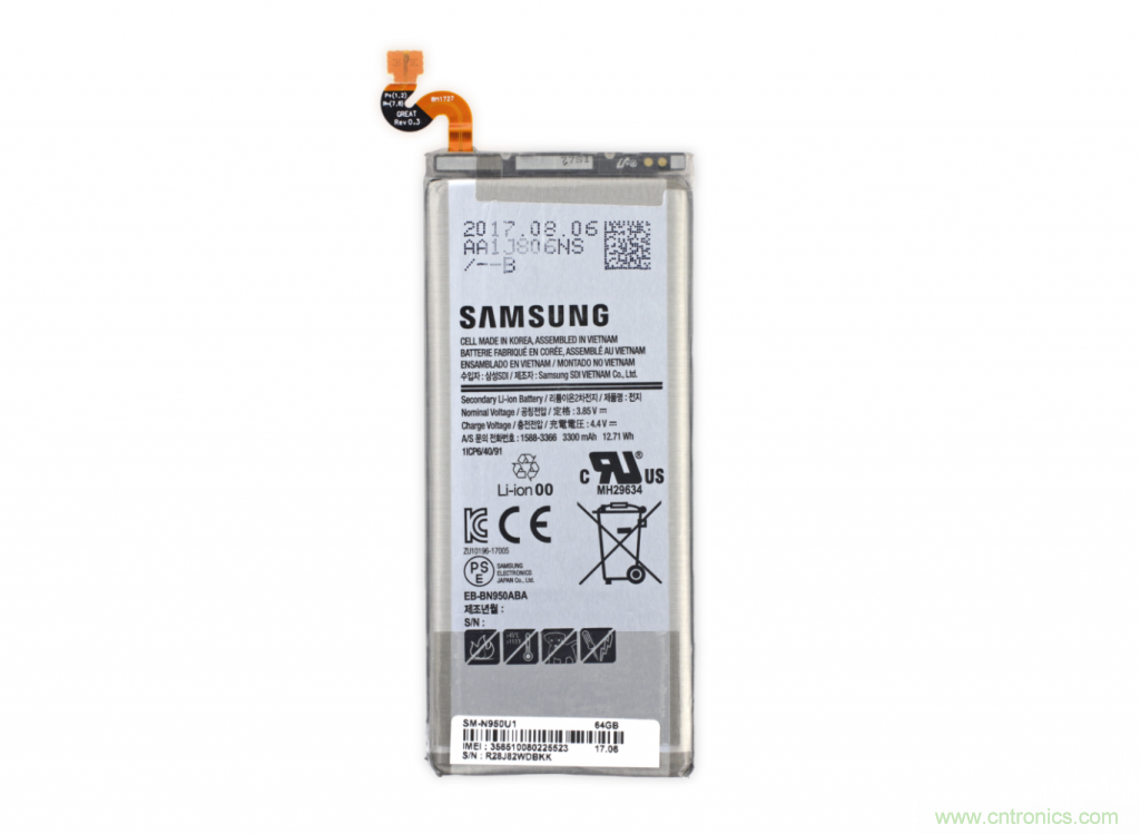 三星Note 8拆解，模塊化+分離式設(shè)計(jì)成趨勢(shì)？