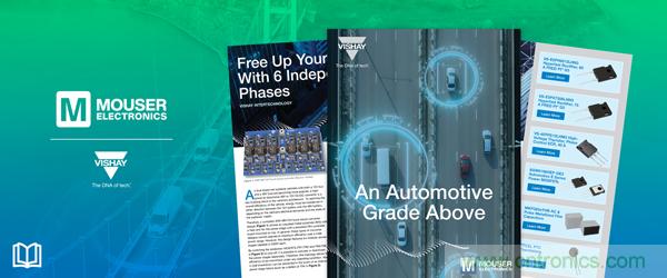 貿澤與Vishay攜手推出全新電子書介紹汽車級電子元件的新應用 貿澤與Vishay攜手推出全新電子書介紹汽車級電子元件的新應用