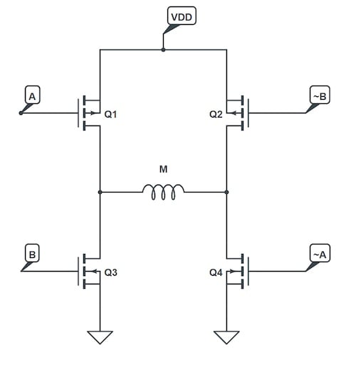 使用互補PWM、擊穿和死區(qū)時間的 H 橋直流電機控制